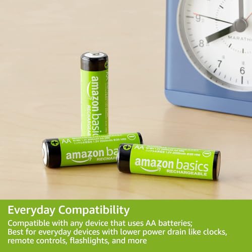 AmazonBasics Vorgeladene Ni-MH AA-Akkus – Akkubatterien, 2000 mAh, 16 Stck (Batterienfolie kann vom Produktfoto abweichen) - 3