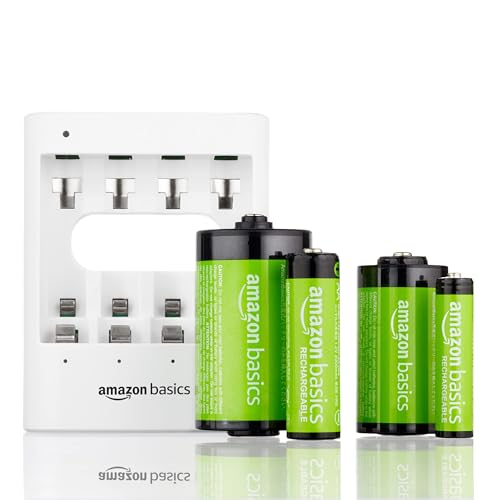 AmazonBasics Vorgeladene Ni-MH AA-Akkus – Akkubatterien, 500Zyklen (typisch 2500mAh, minimal 2400mAh), 4Stck (Design kann von Darstellung abweichen) - 3