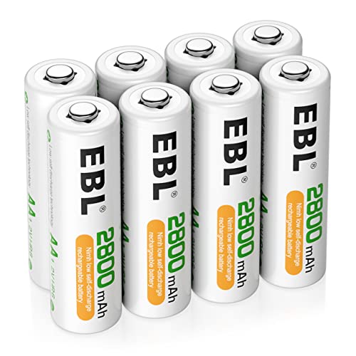 EBL wiederaufladbare Batterien 2800mAh AA Ni-MH, 8 Stück