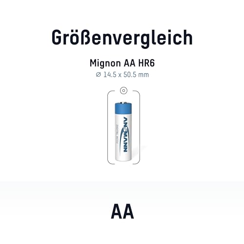 ANSMANN Mignon AA Akku Typ 2850mAh NiMH hochkapazitiv Profi Digital Kamera-Akkubatterie (8er Pack) - 3