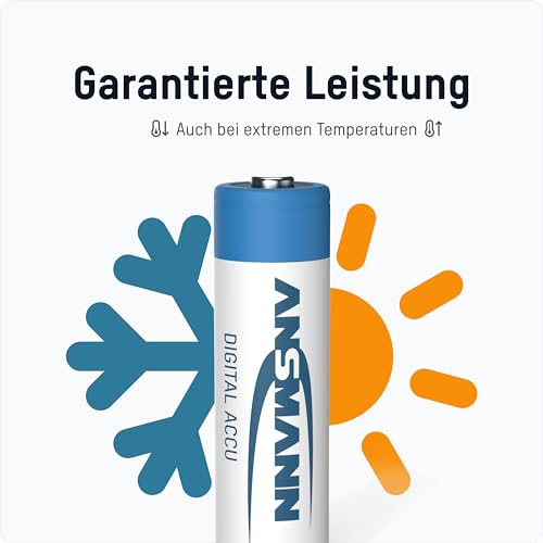 ANSMANN Mignon AA Akku Typ 2850mAh NiMH hochkapazitiv Profi Digital Kamera-Akkubatterie (8er Pack) - 5