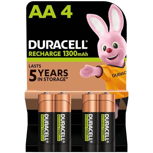 Duracell Rechargeable HR6 AA Akkus (1300mAh) 4er Pack