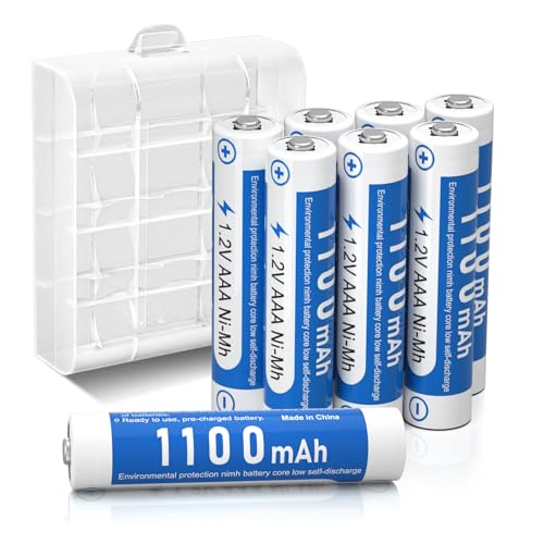 AAA Akku 1100mAh 8 Stück – wiederaufladbare Batterien