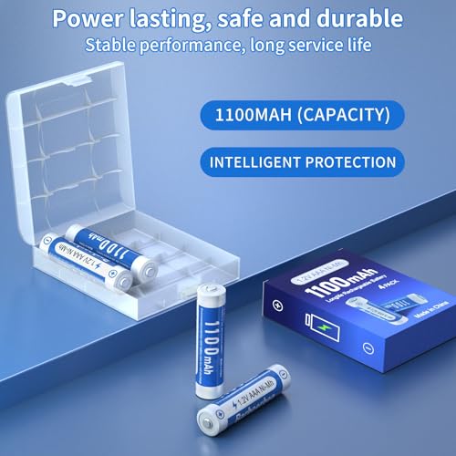 AAA Akku 1100mAh 8 Stück – wiederaufladbare Batterien - 3