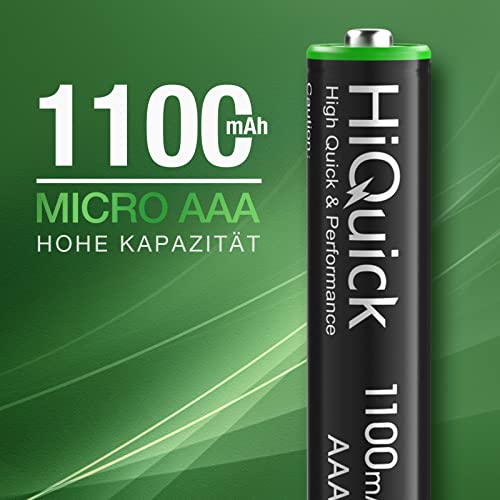 HiQuick Micro AAA Akku 1100mAh – 8 Stück - 2