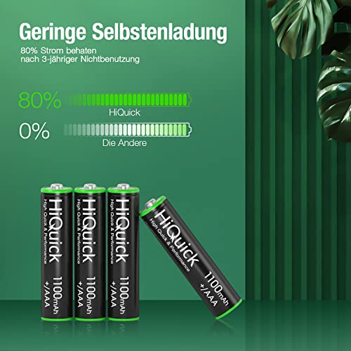 HiQuick Micro AAA Akku 1100mAh – 8 Stück - 3