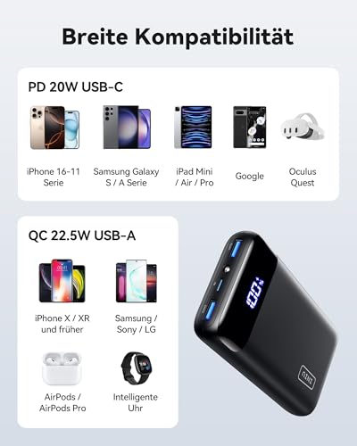 INIU Power Bank 20000mAh 22.5W - 5