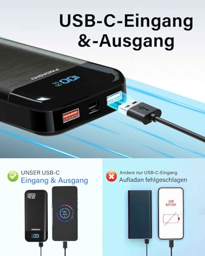 Power Bank 27.000mAh 22,5W Externer Handyakku - 4