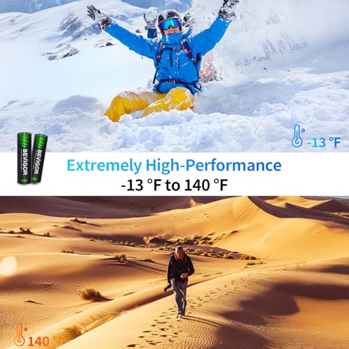 BEVIGOR AA Akku 2800mAh, wiederaufladbare 8 Stück - 6