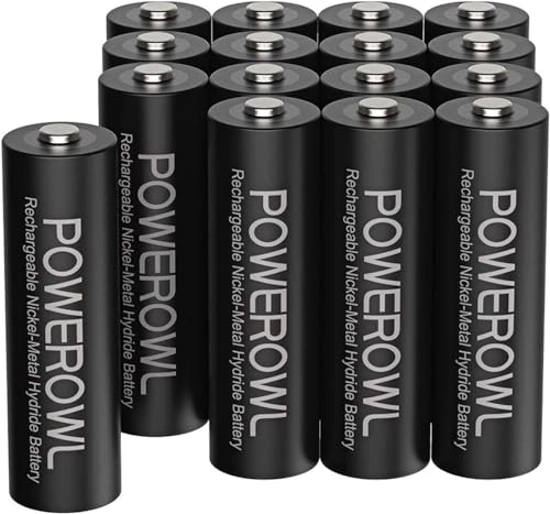 POWEROWL AA Akku 2800mAh, wiederaufladbare 16 Stück
