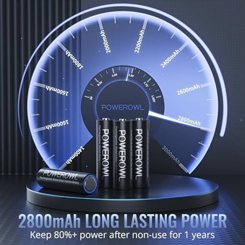 POWEROWL AA Akku 2800mAh, wiederaufladbare 16 Stück - 5