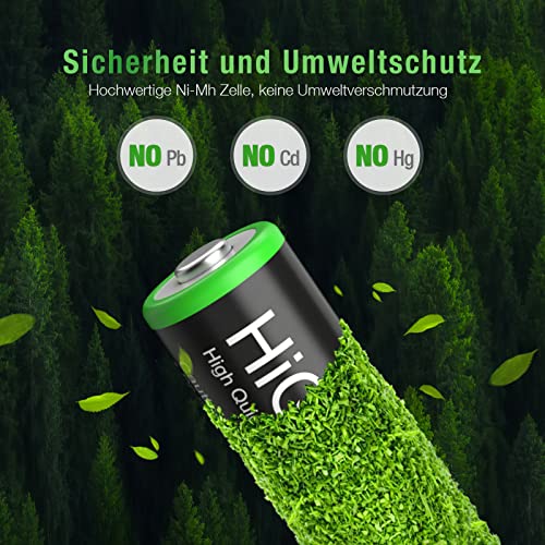 HiQuick AA Akku 2800mAh, wiederaufladbare 1,2V Batterien - 7