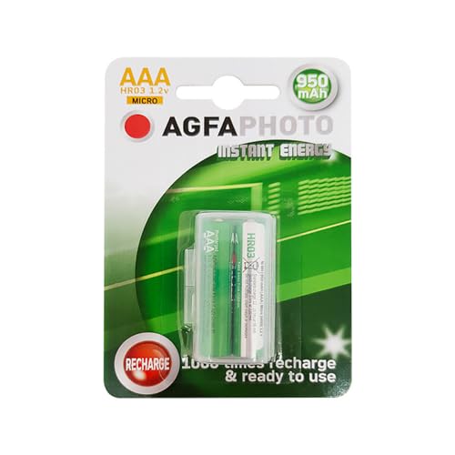 AgfaPhoto Akku NiMh Micro AAA 950 mAh Direct Energy (2 Stück)
