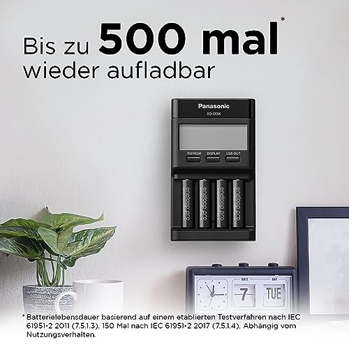 Panasonic Eneloop pro AAA Ready-to-Use Micro NI-MH Akku BK-4HCDE/4BE (930 mAh, 4er Pack) mit extrastarker Leistung - 7