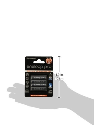 Panasonic Eneloop pro AAA Ready-to-Use Micro NI-MH Akku BK-4HCDE/4BE (930 mAh, 4er Pack) mit extrastarker Leistung - 9