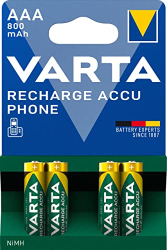 Varta Ready2Use wiederaufladbarer Phone Micro Ni-Mh Akku (AAA, 800mAh, 4-er Pack) - 2