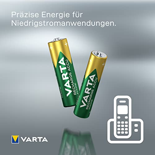 Varta Ready2Use wiederaufladbarer Phone Micro Ni-Mh Akku (AAA, 800mAh, 4-er Pack) - 4