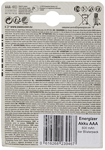 Energizer Original Akku Extreme Micro AAA (800mAh, 1,2 Volt, vorgeladen 4-er Pack) - 2