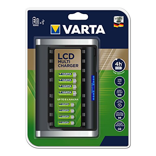 VARTA LCD Multi Ladegerät für 8 AA/AAA Akku (unbestückt) - 2