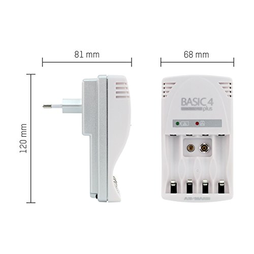 ANSMANN Basic 4 plus Steckerladegerät für Micro AAA/Mignon AA Akku-Ladegerät (LED-Anzeige, Dauerladung) - 2