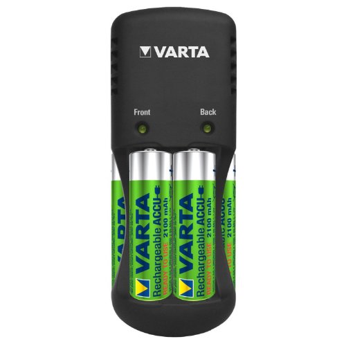 Varta Pocket Charger Ladegerät für bis zu 4 AA/AAA Akkus (inkl. 4x AA Akkus, 2100 mAh) - 2
