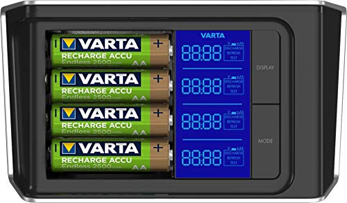 Varta LCD Ultra Fast Ladegerät für bis zu 4 AA/AAA (inkl. 4x AA 2400 mAh) schwarz - 3