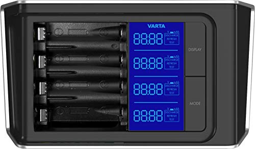 Varta LCD Ultra Fast Ladegerät für bis zu 4 AA/AAA (inkl. 4x AA 2400 mAh) schwarz - 4
